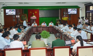 Đồng chí Phạm Minh Chính, Ủy viên Bộ Chính trị, Bí thư Trung ương Đảng, Trưởng Ban Tổ chức Trung ương làm việc tại tỉnh Sóc Trăng
